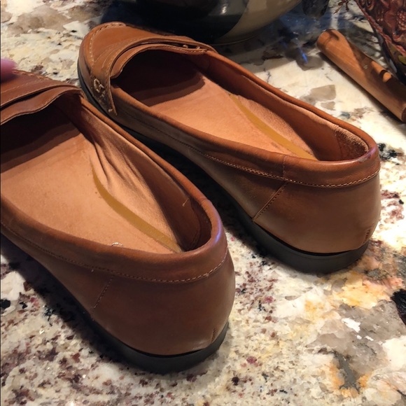 Aldo Penny Loafers Leather Ballet Flats - Picture 3 of 4